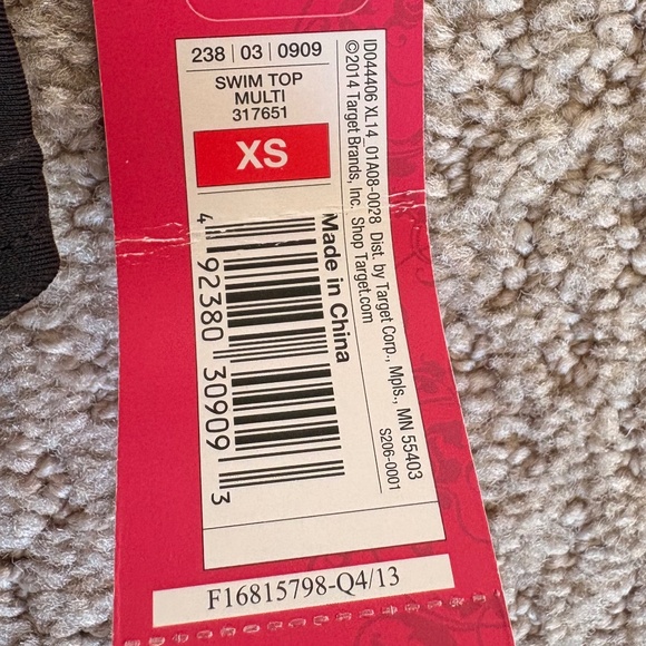 Bandeau Bikini Top Metallic Hardware black XS - Picture 5 of 6